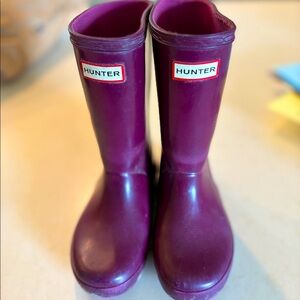 Kids Hunter Rain boots size 10